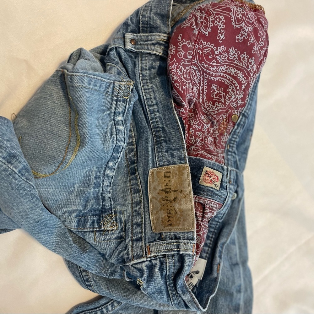 Union bay jeans distressed handcrafted Light Blue Denim - Picture 6 of 14